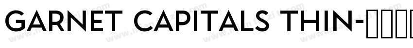 Garnet Capitals Thin字体转换